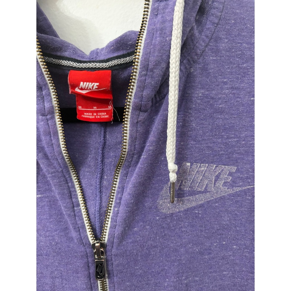 Nike | Full Zip Heathered Hoodie | Medium || Purple| - Picture 3 of 5